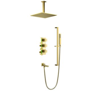 Душевой комплект Timo Selene SX-2239/17SM с термостатом золото матовое